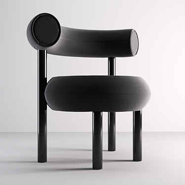 ErgoFlex Dining Chair Black 3D model image 1 