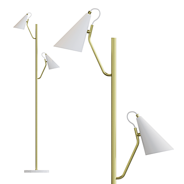 Modern Conical Floor Lamp 3D model image 1 