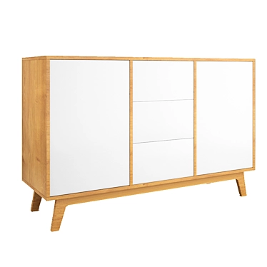 Scandinavian Jimi Sideboard: Sleek and Stylish 3D model image 1 