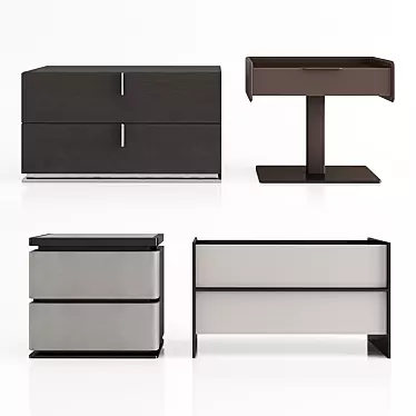 Nightstand Dreams: Elegant and Sleek 3D model image 1 