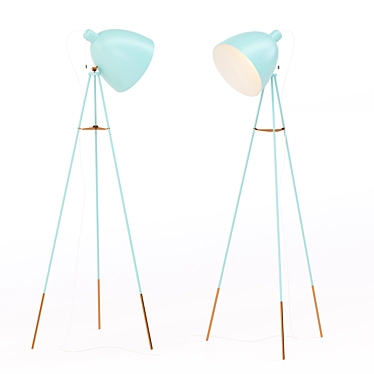 Elegant Eglo DUNDEE Floor Lamp 3D model image 1 