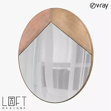 Minimalist Metal Mirror 3D model image 1 