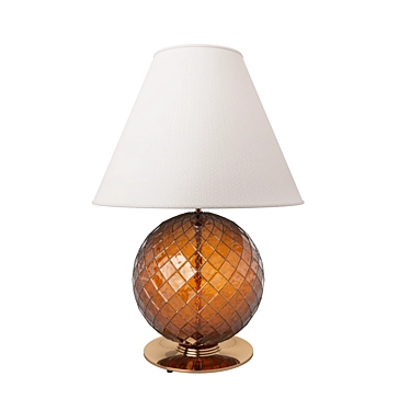 Elegant Rialto Abatjour: Murano Glass Table Lamp 3D model image 1 