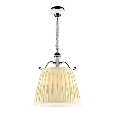 Elegant Nickel Pendant Light 3D model image 1 