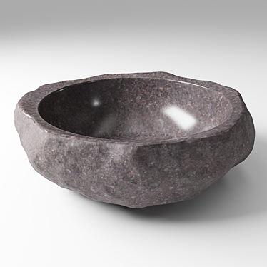 Natural Riverstone Sink 3D model image 1 