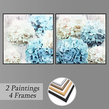 Elegant Wall Art Set: No. 1122 3D model image 1 