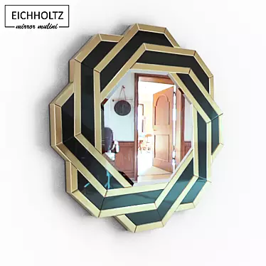 Elegant Gold-Edged Eichholtz Mirror 3D model image 1 