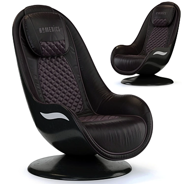 Title: Cozzia HOMEDICS Massage Chair - Ultimate Relaxation at Home 3D model image 1 