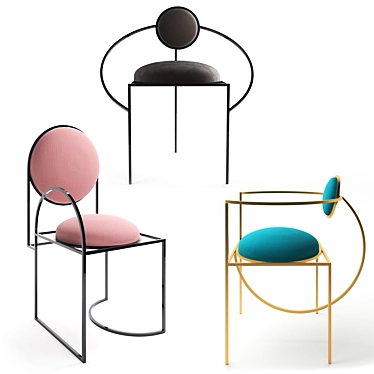 Bohinc Studio Orbit Chair: Sleek, Stylish, and Stellar 3D model image 1 