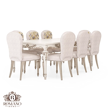 Nicolet Romano Home Dining Set 3D model image 1 