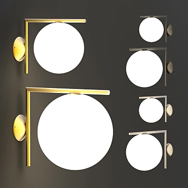 Modern Outdoor Wall Light: IC Lights Wall Outdoor 3D model image 1 