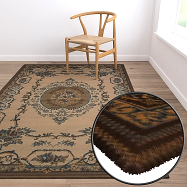 Versatile High-Quality Carpets Set 3D model image 1 