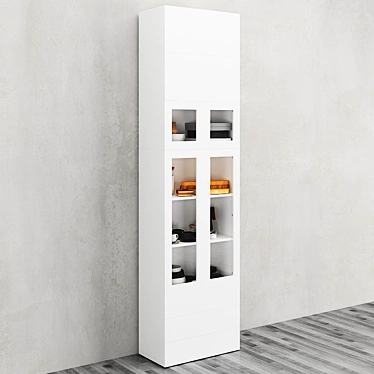OPHUS Combined Storage Cabinet with ZARA HOME Set 3D model image 1 