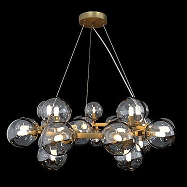 Maytoni Dallas MOD548PL-25G Golden Pendant Lamp 3D model image 1 