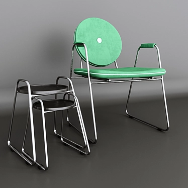 Elegant Chair in 3D 3D model image 1 