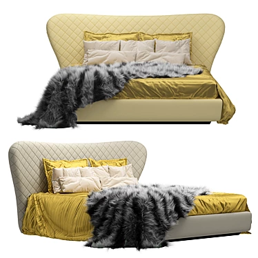 Roberto Cavalli Grace Bed - Elegant Beauty for Your Bedroom 3D model image 1 