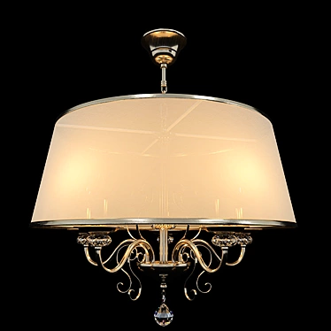 Driana Chandelier - Antique Bronze 3D model image 1 