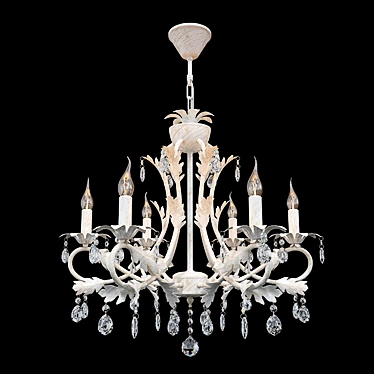 Floristic Chandelier: Freya Dezi FR3040-PL-06-WG 3D model image 1 