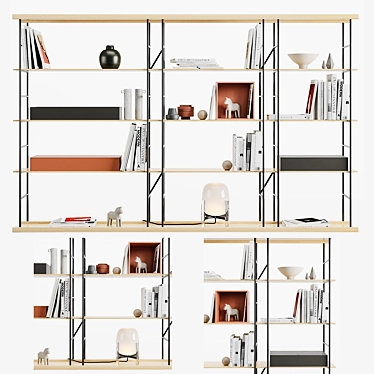 Modern Bost Shelf: Sleek & Stylish 3D model image 1 