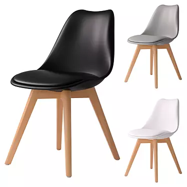 iModern Scandinavian Ulric Chair 3D model image 1 