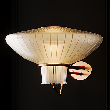 Sleek Asplund Wall Lamps 3D model image 1 