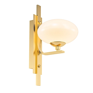 Brass Mushroom Wall Lamp 3D model image 1 