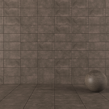 Lupus Vizon: Stylish Concrete Wall Tiles 3D model image 1 