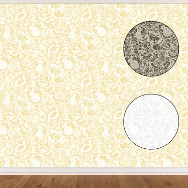 Seamless Wallpaper Set (3 Colors) 3D model image 1 