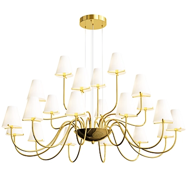 Imperial Chandelier: Elegant, Illuminating, Majestic 3D model image 1 