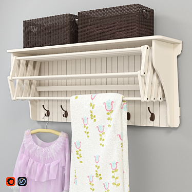 Provance Clothes Dryer 3D model image 1 