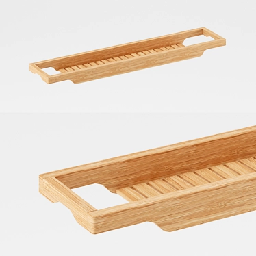 Bamboo Bath Shelf, Havern IKEA 3D model image 1 