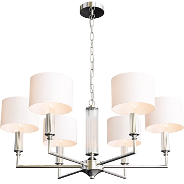 Luxurious Chandelier Collection - 7 Piece 3D model image 1 