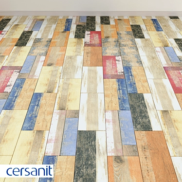 Colorwood Tile - 18.5x59.8mm | Modern Wooden Flooring 3D model image 1 