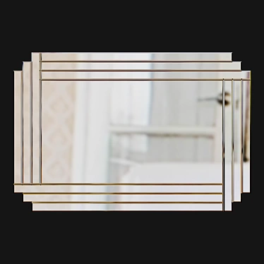 Elegant Art Deco Mirror 3D model image 1 