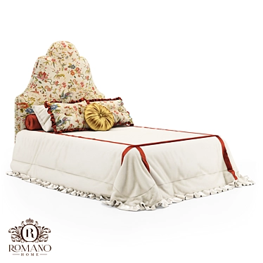 Handcrafted Belle Mini Bed - Romano Home 3D model image 1 