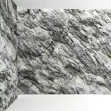 Rock Wall: High-Quality Textures for Realistic Rendering 3D model image 1 