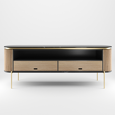 Elegant Reisen TV Console 3D model image 1 