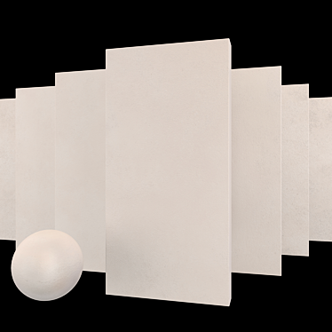 Core Beige Concrete Set 3D model image 1 