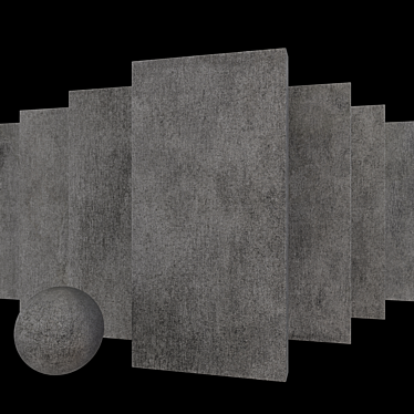Savoy Anthracite Concrete Set 3D model image 1 