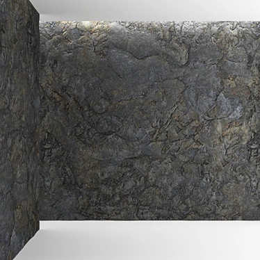 Natural Rock Wall - High-Quality Material 3D model image 1 