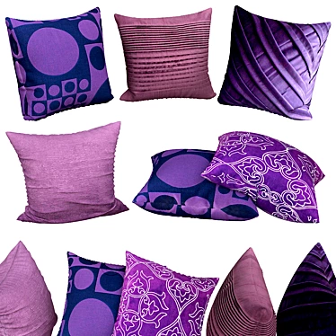 Cozy Home Decor Pillows 3D model image 1 