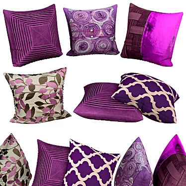 Chic Sofa Decorative Pillows 3D model image 1 