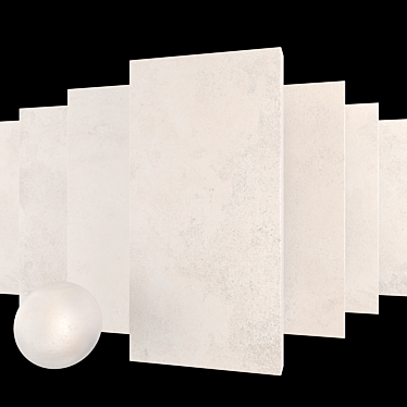 Concrete Suite Bianco: Multi-Texture Set 3D model image 1 