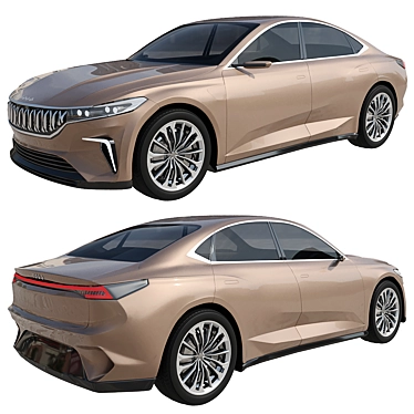 PolyTOGG 2022: Full-Size Electric Sedan 3D model image 1 