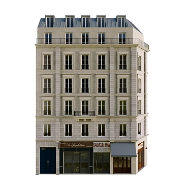 Classical Style Archive Building 3D model image 1 