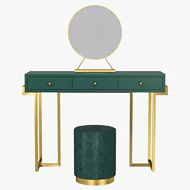 Modern Colored Dressing Table 3D model image 1 