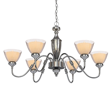 Toscana A5184LM-6CC: Elegant 6-Light Chrome Pendant 3D model image 1 