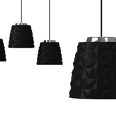 Modern Ceramic Pendant Light Kit 3D model image 1 