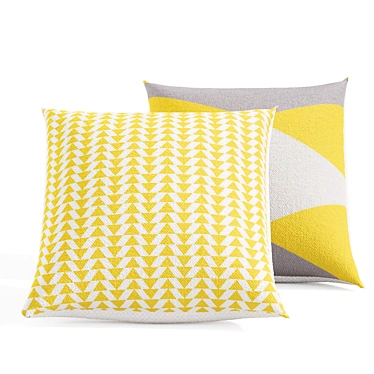 Colorful Modern Fabiela Pillow: 45x45cm, PBR Textures, Corona & Vray materials 3D model image 1 