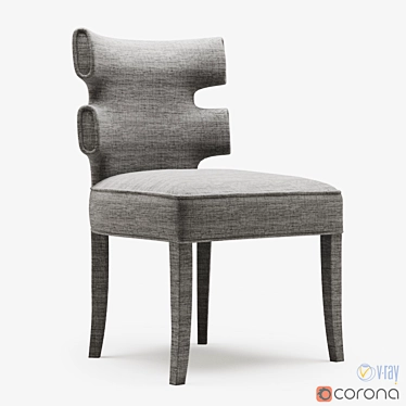 Luxury Gaia Dining Chair 3D model image 1 